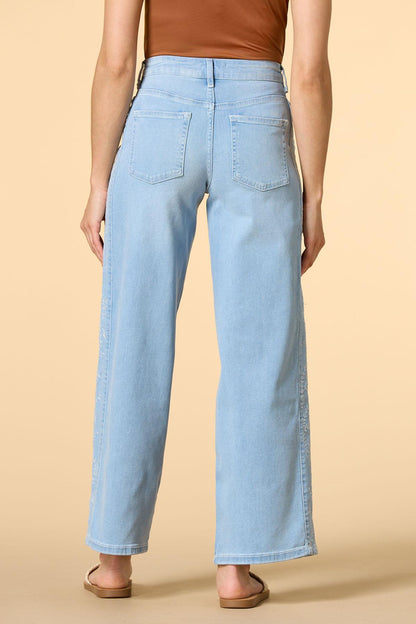 Versona sprouting in spring embroidered jeans LIGHT_WASH_DENIM