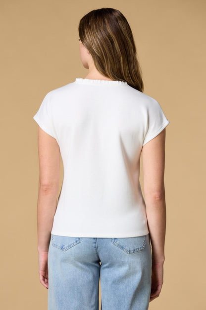 Versona smooth spoken top WHITE