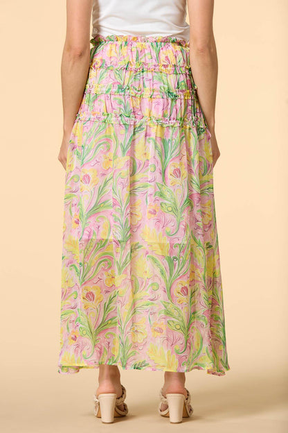 Versona spring showers maxi skirt MULTI