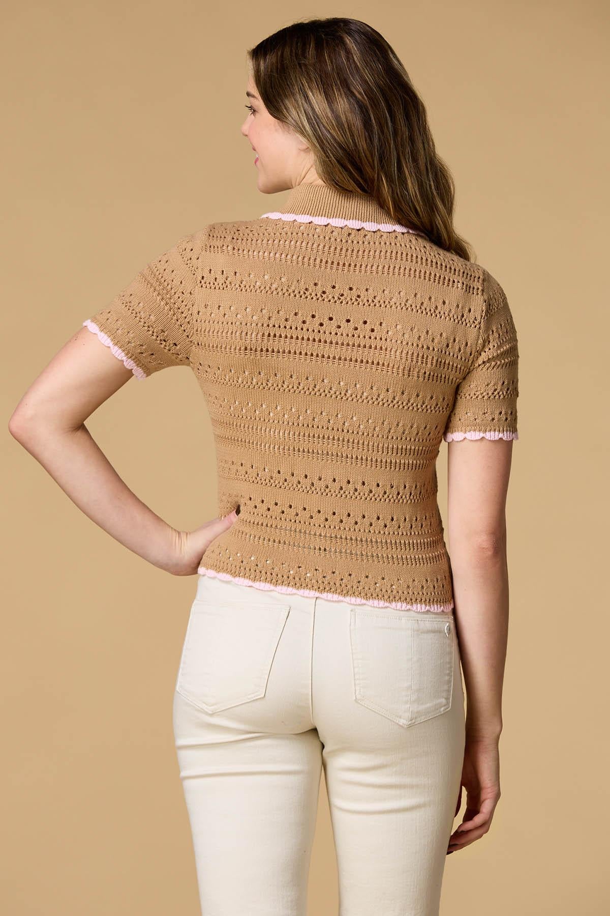 Versona spring thing sweater CAMEL