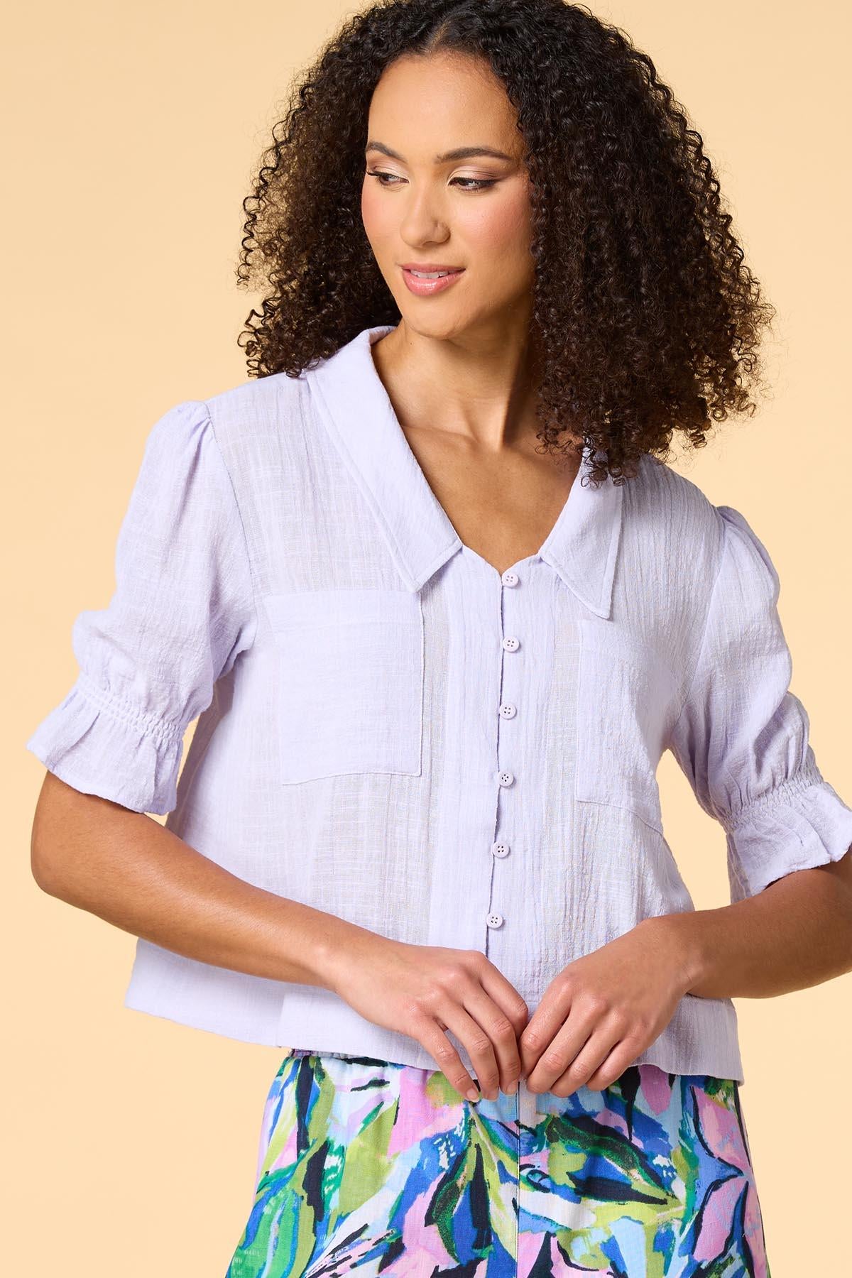 Versona french lavender shirt LAVENDER