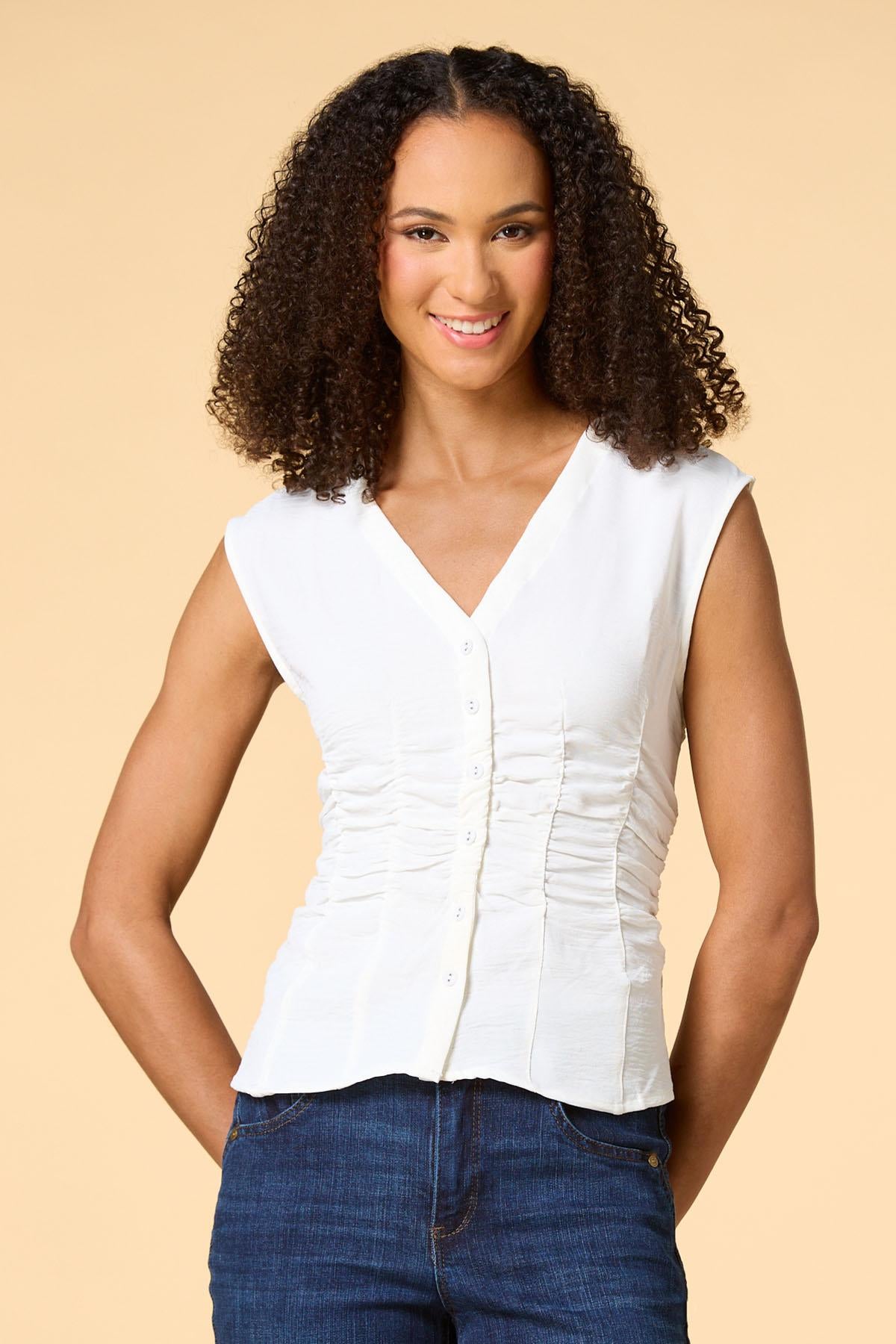 Versona waist deep tank WHITE