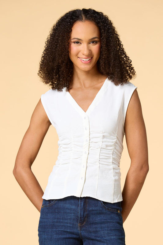 Versona waist deep tank WHITE