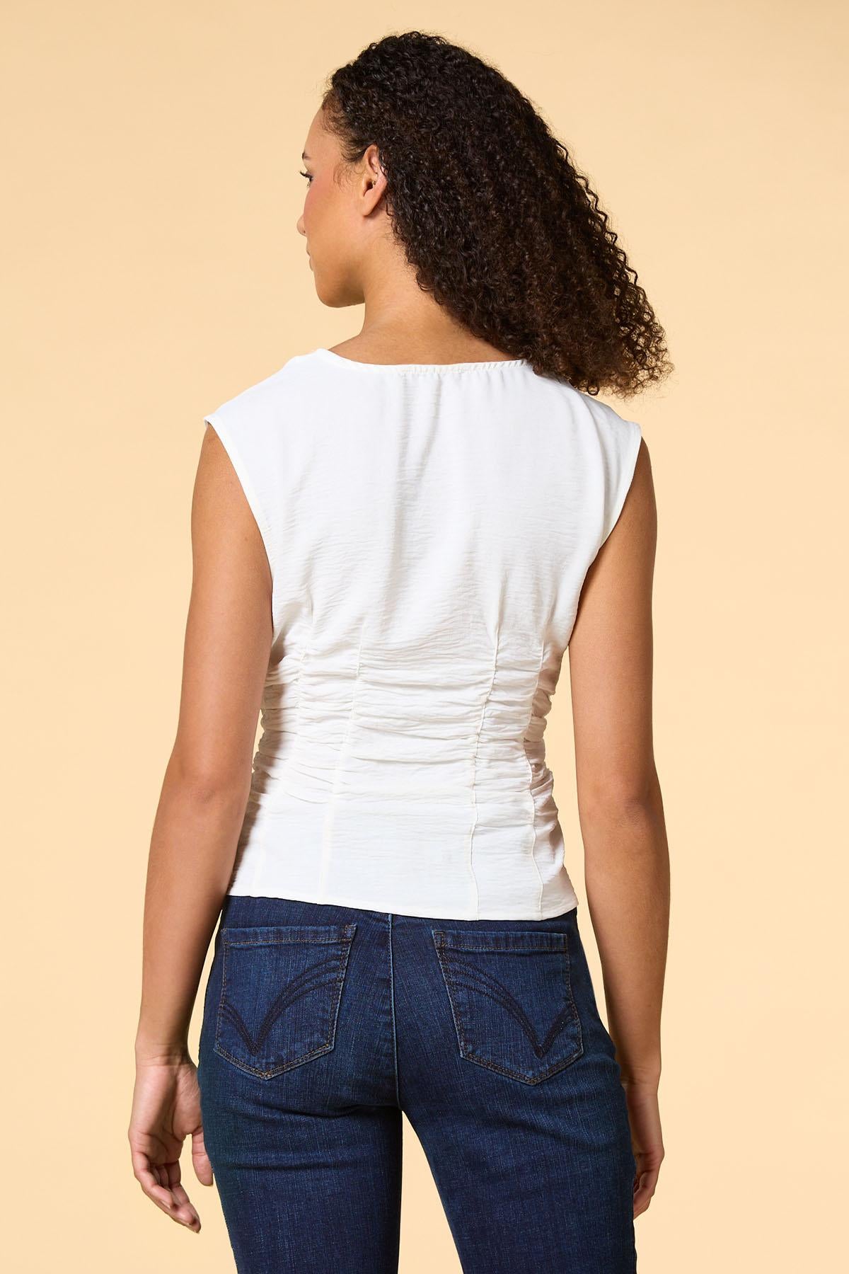 Versona waist deep tank WHITE