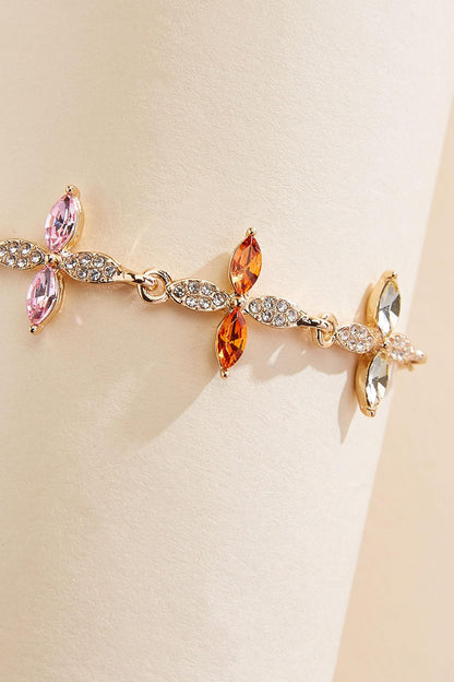 Versona multicolor floral pull tie bracelet MULTI_SPRING